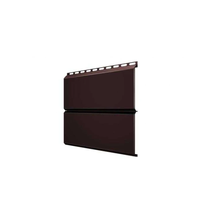Металлический сайдинг Grand Line ЭкоБрус 0.5 мм Satin Matt RAL 8017 шоколад | 345